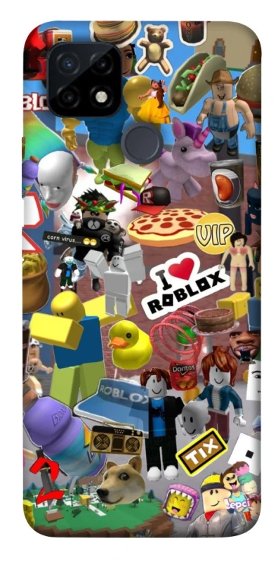 Чехол на Realme C12 Roblox collage ver.5 фото 1 из 1
