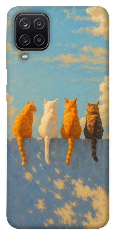 Чохол на Samsung Galaxy A12 cats on wall фото 1 з 1