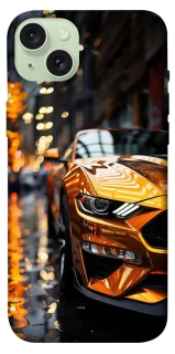 Чохол на Apple iPhone 15 Plus (6.7") Golden sports car фото 1 з 1