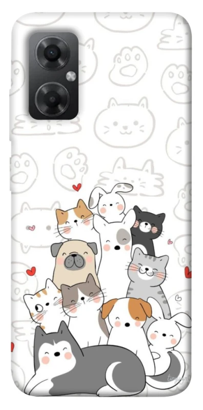 Чохол на Xiaomi Redmi Note 11R Funny Pets фото 1 з 1