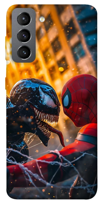 Чохол на Samsung Galaxy S21 FE Venom vs Spiderman фото 1 з 1