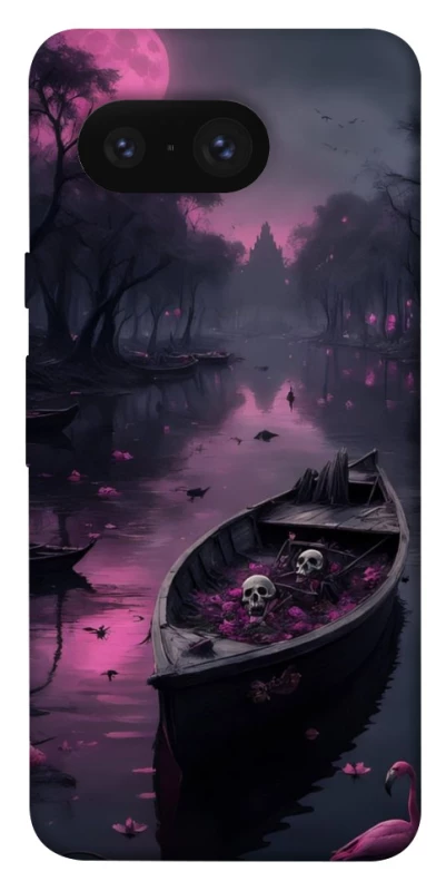 Чохол на Google Pixel 8 Boat and flamingo фото 1 з 1