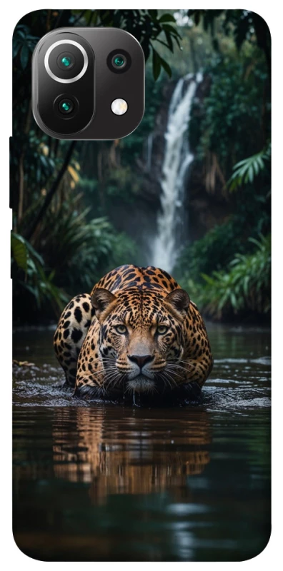 Чехол на Xiaomi Mi 11 Lite Leopard in water фото 1 из 1