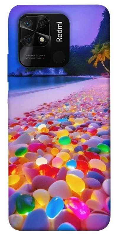 Чохол на Xiaomi Redmi 10C Каміння світиться на березі фото 1 з 1