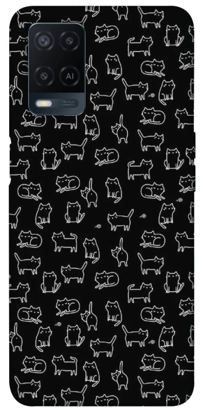 Чохол на Oppo A54 4G Black Cats фото 1 Чохол на Oppo A54 4G Black Cats фото 1 з 1