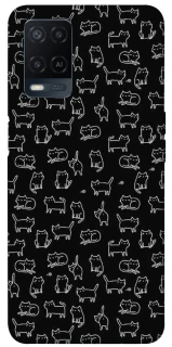 Чохол на Oppo A54 4G Black Cats фото 1 Чохол на Oppo A54 4G Black Cats фото 1 з 1
