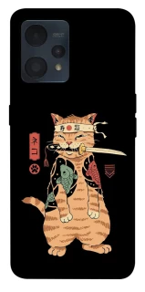 Чехол на Realme 9 4G / 9 Pro+ Кот-самурай фото 1 из 1