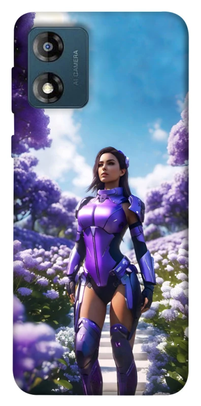 Чохол на Motorola Moto E13 Cyber space girl ver.4 фото 1 з 1
