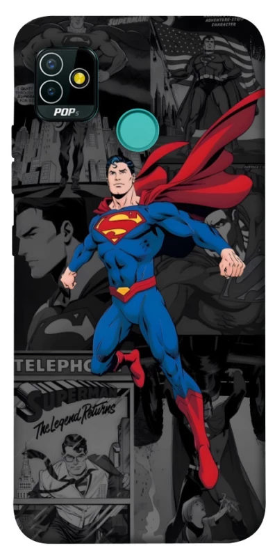Чехол на TECNO POP 5 superman comics фото 1 из 1