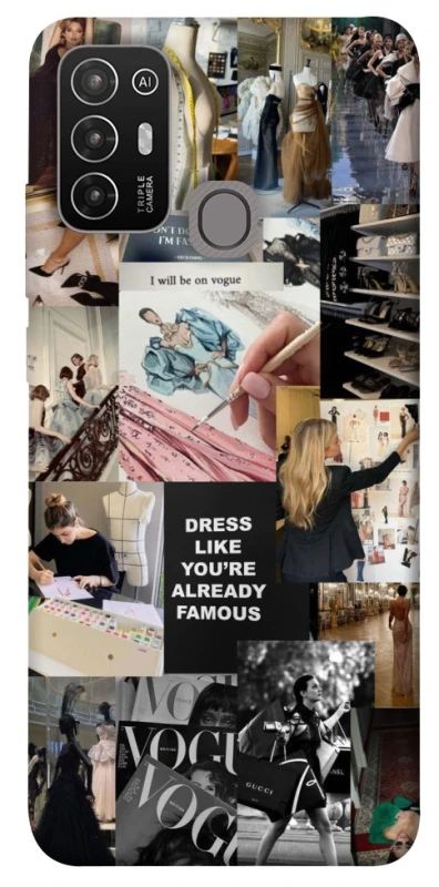 Чехол на ZTE Blade A52 Fashion collage ver.11 фото 1 из 1