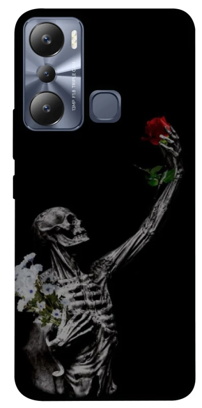 Чехол на Infinix Hot 20i Skeleton vs Rose фото 1 из 1