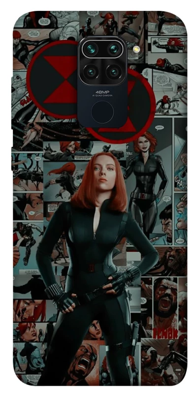 Чохол на Xiaomi Redmi Note 9 / Redmi 10X Black Widow фото 1 з 1