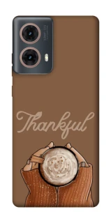 Чехол на Motorola Moto G85 Thankful coffee фото 1 из 1