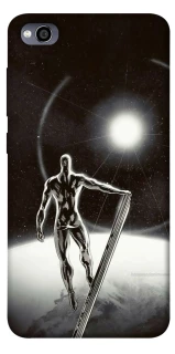 Чехол на Xiaomi Redmi 4a Серебряный сёрфер фото 1 из 1