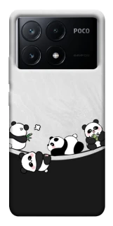 Чохол на Xiaomi Poco X6 Four pandas фото 1 з 1
