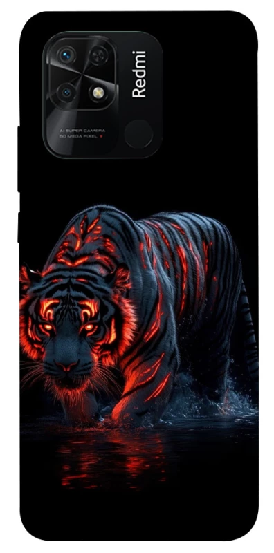 Чохол на Xiaomi Redmi 10C fire tiger фото 1 з 1