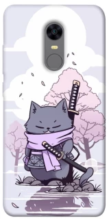 Чехол на Xiaomi Redmi 5 Plus / Redmi Note 5 (Single Camera) Samurai cat фото 1 из 1
