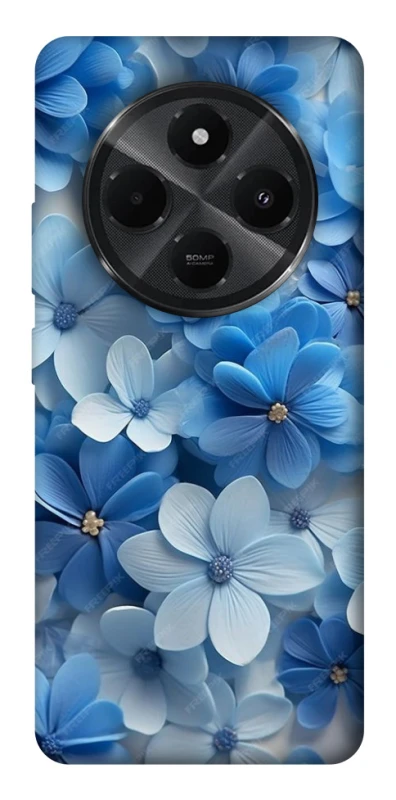 Чохол на Xiaomi Poco M7 Сині квіти фото 1 з 1