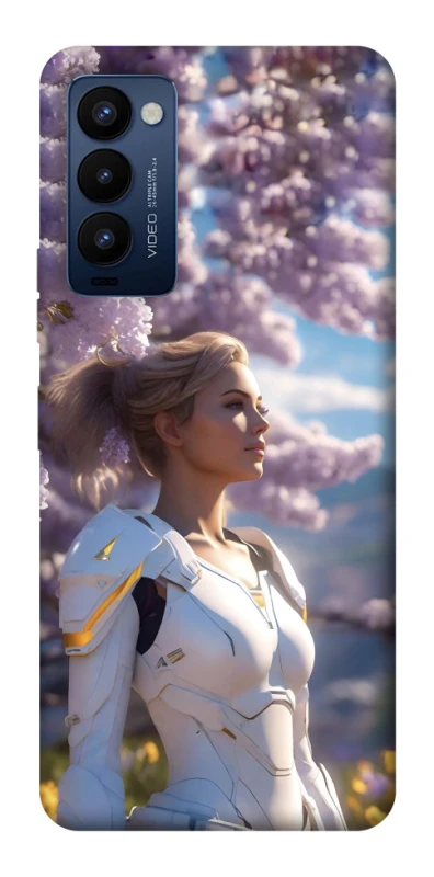 Чехол на TECNO Camon 18 Pro Cyber space girl ver.1 фото 1 из 1