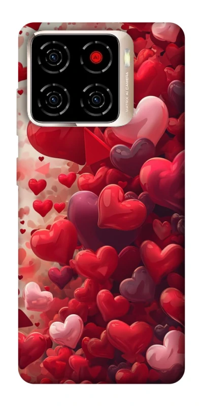 Чохол на ZTE Blade A56 Many hearts фото 1 з 1