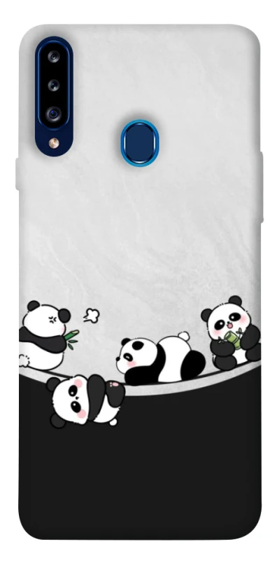 Чохол на Samsung Galaxy A20s Four pandas фото 1 з 1