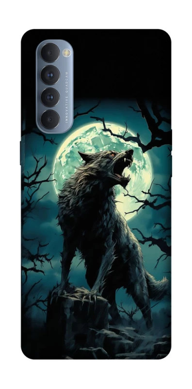 Чохол на Oppo Reno 4 Pro Вовк під місяцем фото 1 з 1