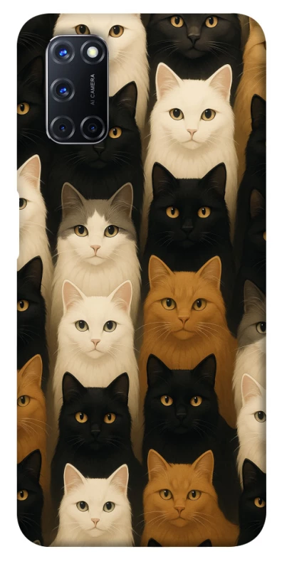 Чохол на Oppo A52 / A72 / A92 Colorful Cat Collage фото 1 з 1
