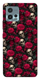 Чохол на Motorola Moto G72 Черепа та рози фото 1 з 1