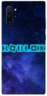 Чохол на Samsung Galaxy Note 10 Plus Roblox Space Logo Blue фото 1 з 1