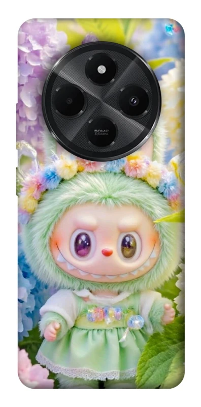 Чохол на Xiaomi Redmi A3 Pro Labubu & Flowers ver.2 фото 1 з 1