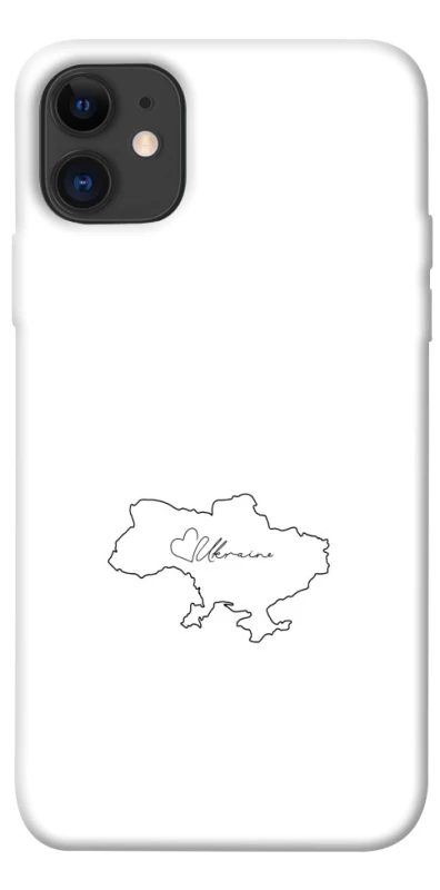 Чехол на Apple iPhone 11 (6.1") Ukraine map фото 1 из 1