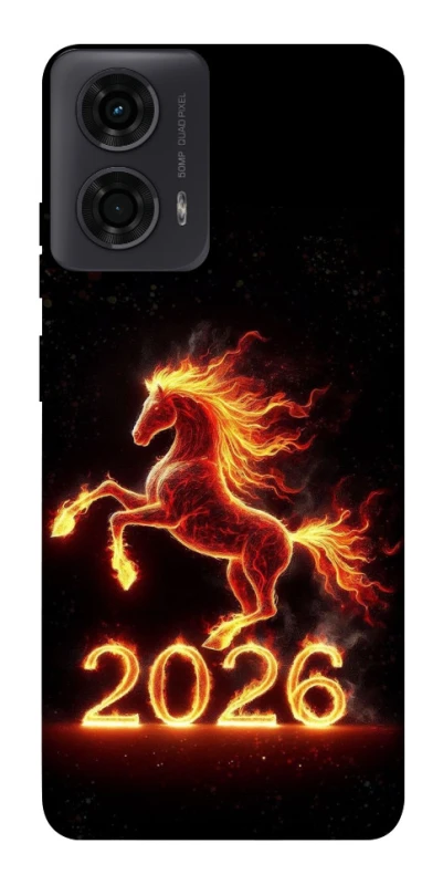 Чохол на Motorola Moto G04 Red Fire Horse ver.1 фото 1 з 1
