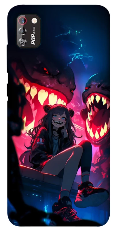 Чехол на TECNO POP 4 Pro Anime girl фото 1 из 1