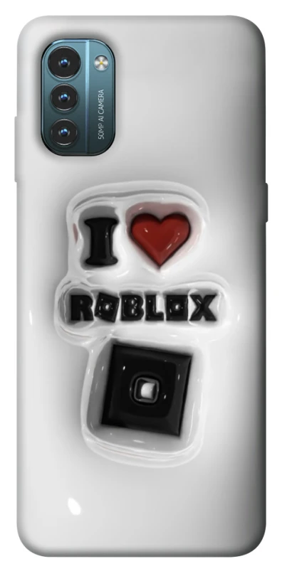 Чохол на Nokia G21 I love Roblox фото 1 з 1