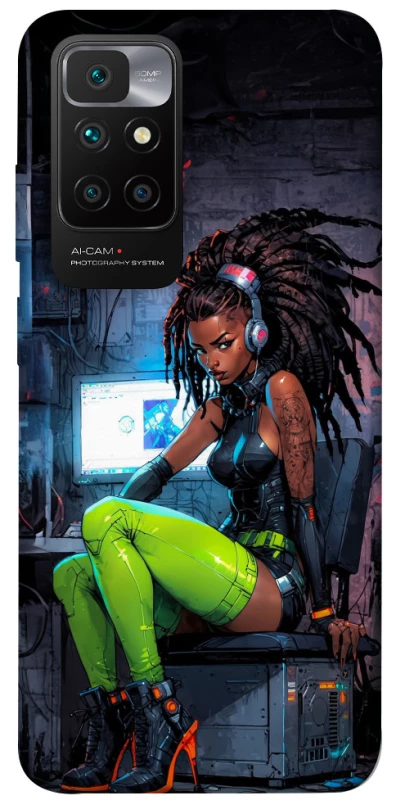 Чехол на Xiaomi Redmi 10 Cyber girl фото 1 из 1