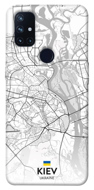 Чохол на OnePlus Nord N10 5G Kiev white map фото 1 з 1