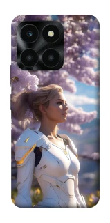 Чехол на Huawei Honor X6a Cyber space girl ver.1 фото 1 из 1