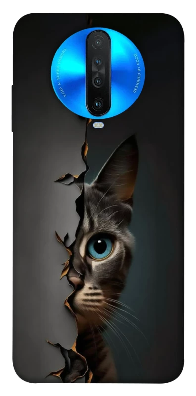 Чохол на Xiaomi Redmi K30 Кіт-підглядач v2 фото 1 з 1