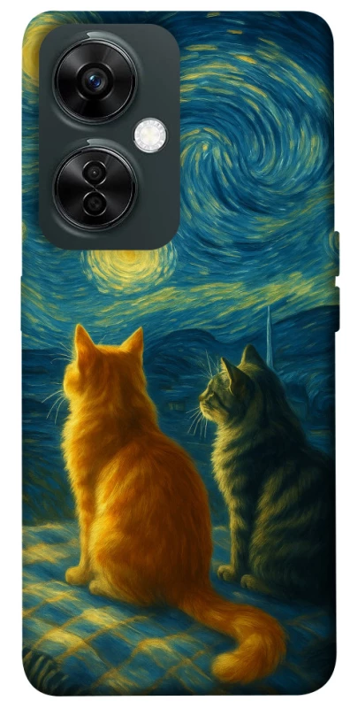 Чохол на OnePlus Nord CE 3 Lite Cats under the stars фото 1 з 1