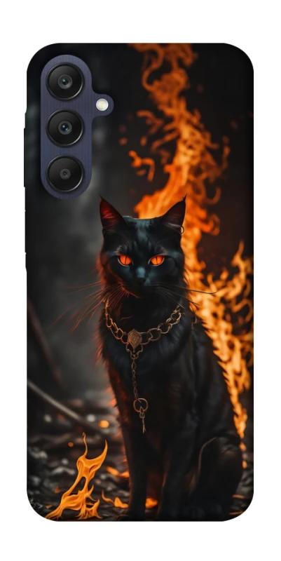 Чехол на Samsung Galaxy A25 5G Огненный кот фото 1 из 1
