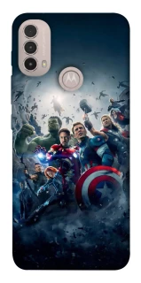 Чохол на Motorola Moto E40 Marvel heroes фото 1 з 1