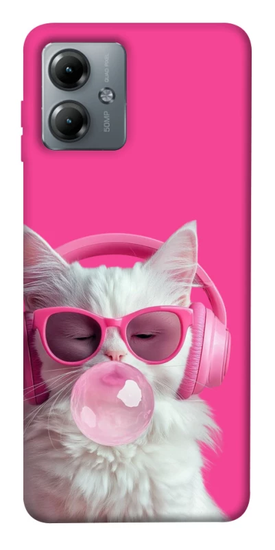 Чохол на Motorola Moto G14 Pink kitty фото 1 з 1
