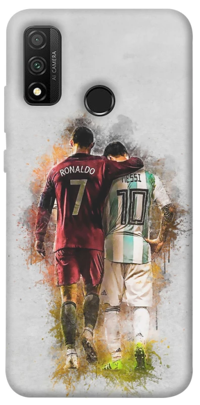 Чехол на Huawei P Smart (2020) Ronaldo и Messi фото 1 из 1