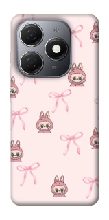 Чохол на TECNO Spark 20 Pink bows and Labubus фото 1 з 1