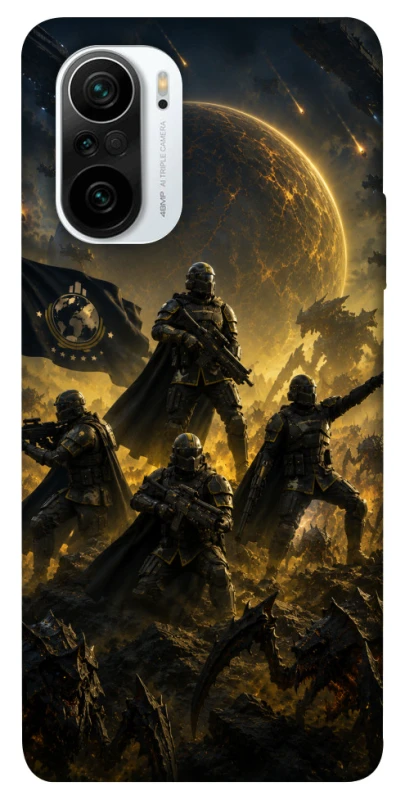 Чохол на Xiaomi Redmi K40 / K40 Pro / K40 Pro+ / Poco F3 HELLDIVERS ver.2 фото 1 з 1
