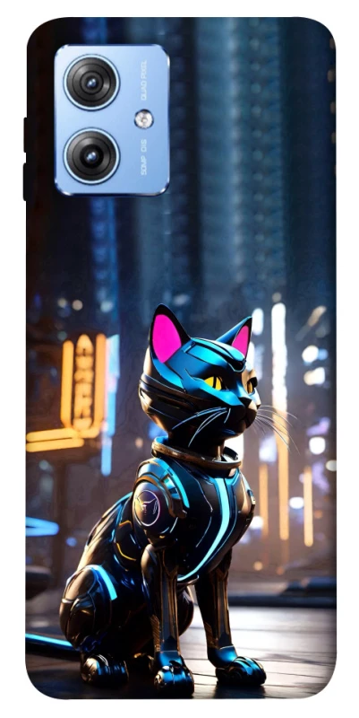 Чохол на Motorola Moto G84 Cyber cat фото 1 з 1