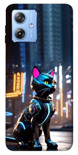 Чохол на Motorola Moto G84 Cyber cat фото 1 з 1