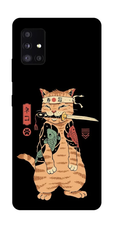 Чехол на Samsung Galaxy A51 5G Кот-самурай фото 1 из 1