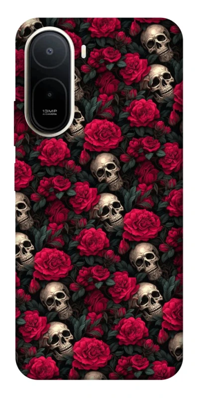 Чохол на Xiaomi Redmi A7 Pro 4G Черепа та рози фото 2 з 2