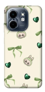 Чехол на Infinix Smart 9 4G / Hot 50i Labubu Green Heart фото 1 из 1
